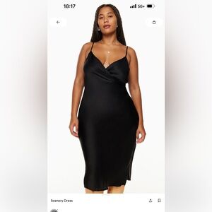 Aritzia Wilfred satin Scenery Dress